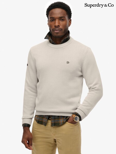 Superdry Cream Cotton Jumper (Y00801) | €63