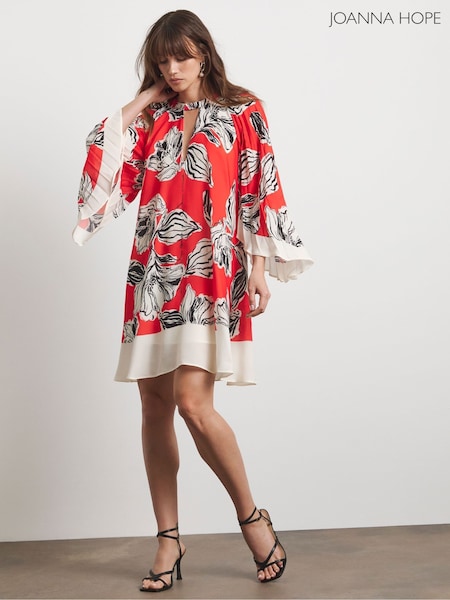 Joanna Hope Red Bat Wing Shift Dress (Y00803) | 588 LEI