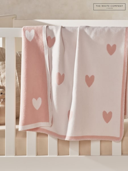 The White Company Pink Heart Blanket (Y00856) | ‏135 ر.ق.