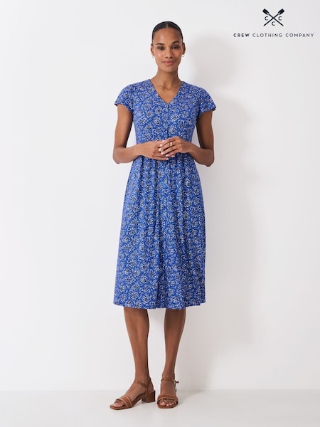 Crew Clothing Alyssia Button Through Jersey Dress (Y00905) | R$ 640