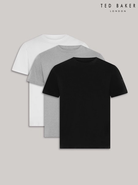 Ted Baker Black Crew Neck T-Shirts 3 Pack (Y01110) | R$ 475