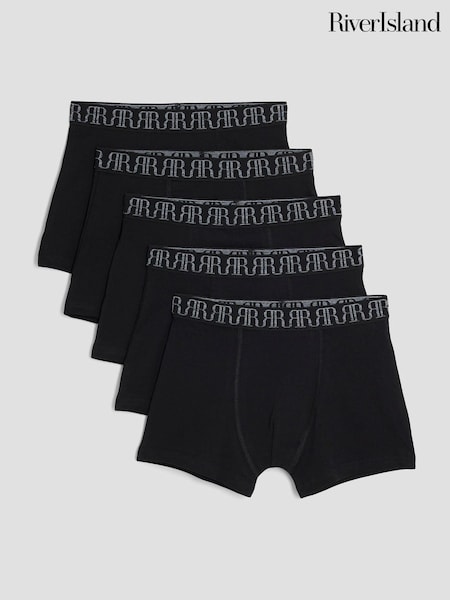 River Island Black Boxers 5 Pack (Y01121) | €20