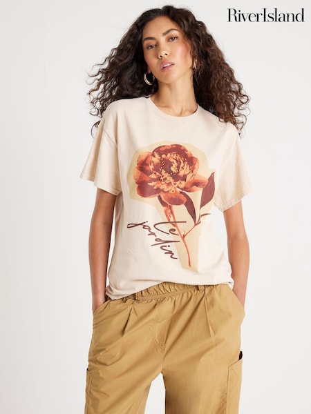 River Island Le Jardin T-Shirt (Y01224) | R$ 245