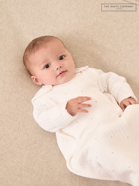 The White Company Star Quilted White Sleeping Bag 1.0 Tog (Y01506) | AED221 - AED245