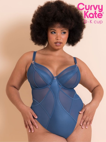 Curvy Kate Blue Suspense Plunge Bodysuit (Y01565) | R$ 585
