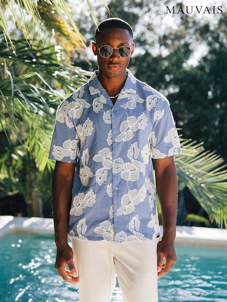 MAUVAIS Kantun Luxury Embroidery Floral Shirt (Y01686) | 81 €