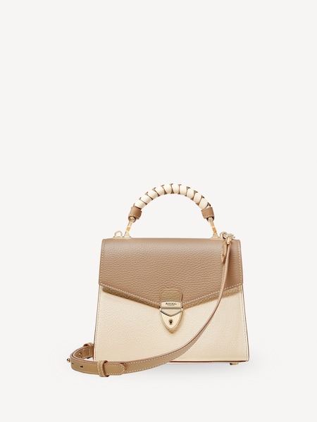 Aspinal of London Cream Mayfair Midi 2.0 Pebble Bag (Y01712) | €983
