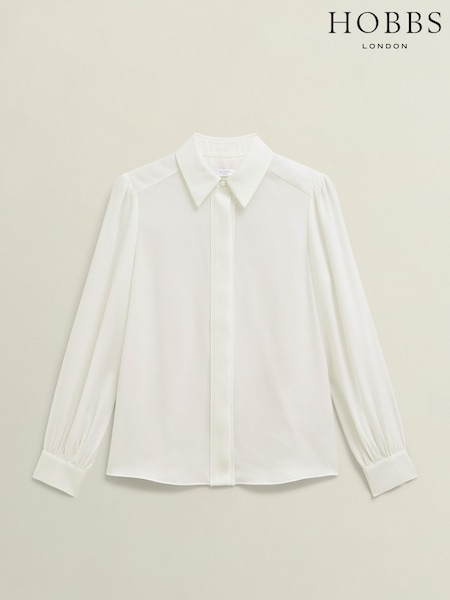 Hobbs White Rose Blouse (Y01837) | AED518