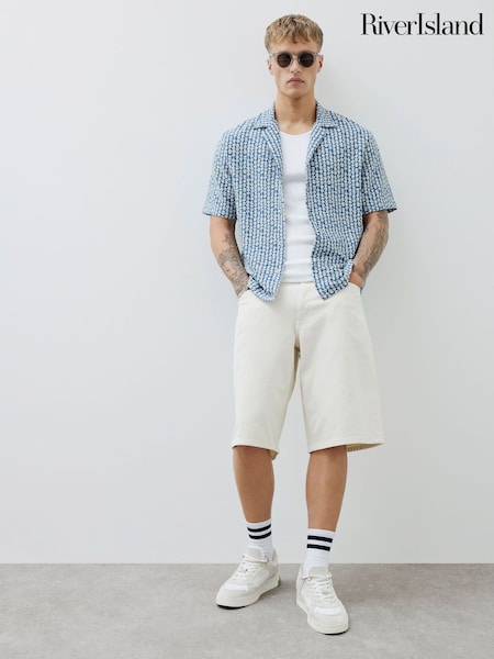 River Island Regular Fit Denim Shorts (Y01865) | 268 LEI