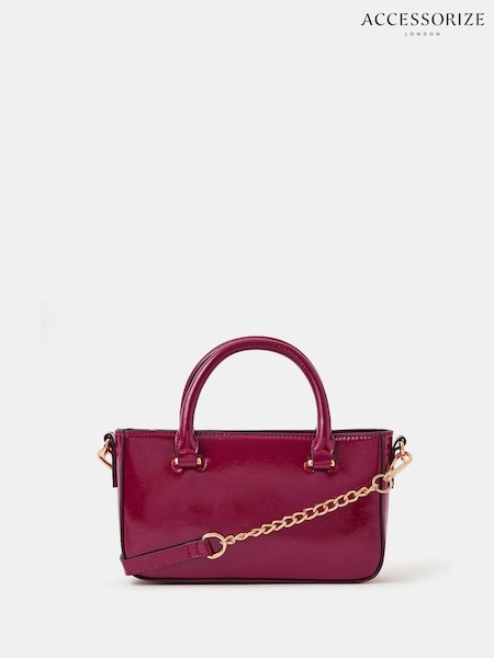 Accessorize Red Patent Cross-Body Handbag (Y01907) | €40