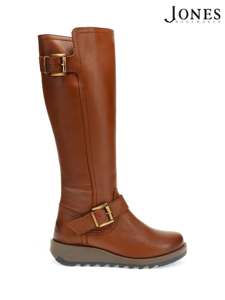 Marrón - Jones Bootmaker Long Darlene Leather Boots (Y01999) | 198 €