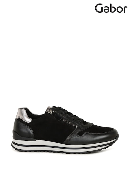 Gabor Womens Nulon Black Trainers (Y02149) | ‏598 ر.ق.