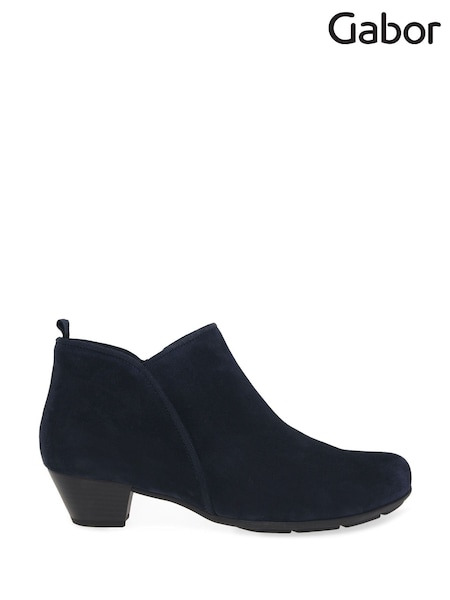 أزرق - Gabor Trudy Suede Ankle Boots (Y02151) | ‏520 ر.ق.