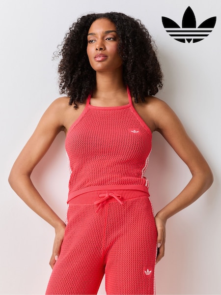 Rojo - Adidas Originals Crochet Knit Top