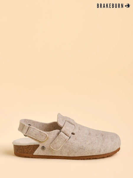 Brakeburn Cream Arctic Plush Slippers (Y02263) | AED204