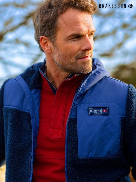 Brakeburn Blue Gargrave Fleece Jacket (Y02548) | €141