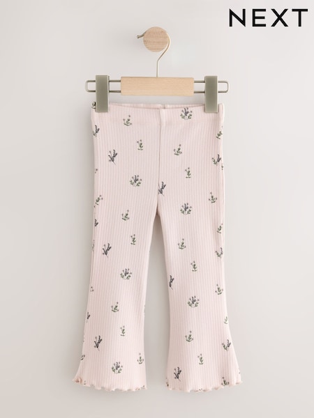 وردي شاحب زهور - Ribbed Flare Leggings (3mths-7yrs) (Y02778) | ‏25 د.إ.‏ - ‏ 36‏ د.إ.