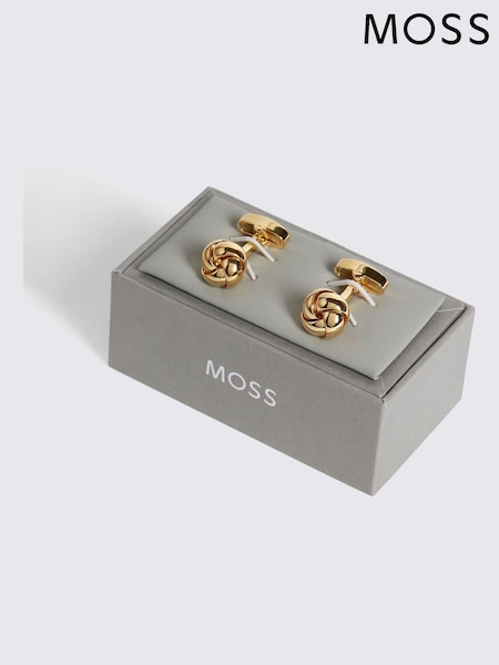MOSS Yellow Knot Cufflinks (Y03158) | €37