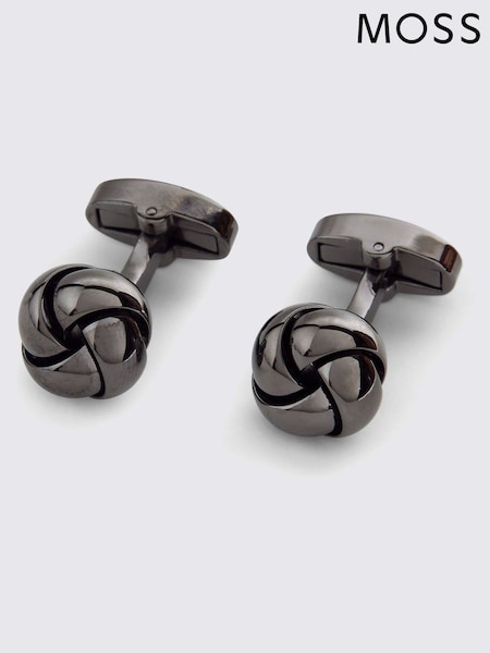 MOSS Yellow Gunmetal Knot Cufflinks (Y03169) | €37