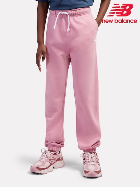 New Balance Pink French Terry Small Logo Joggers (Y03227) | €64 - €76