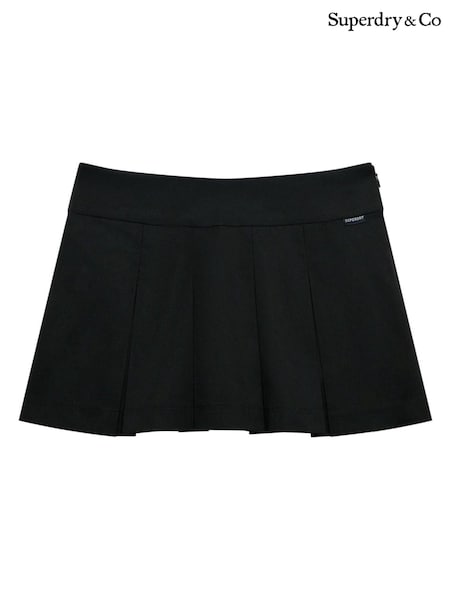 Superdry Black Mini Pleated Skorts (Y03369) | 268 SAR