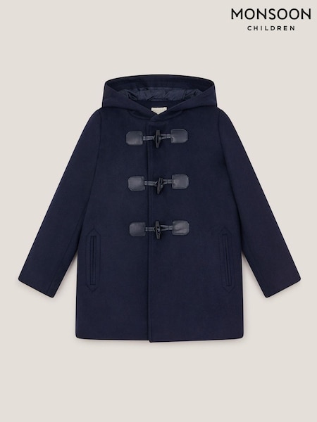 Monsoon Blue Hooded Duffle Coat (Y03445) | €62 - €85