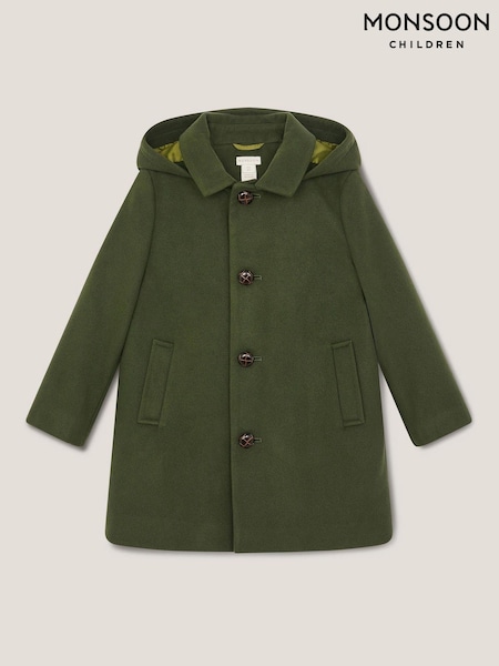 Monsoon Green Hooded Collar Coat (Y03459) | €66 - €85