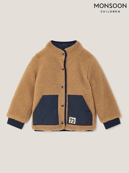 Monsoon Blue Reversible Borg Bomber Jacket (Y03463) | €60 - €80