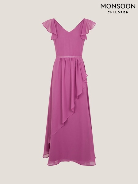 Monsoon Purple Indi Tie-Back Prom Dress (Y03474) | €58 - €63