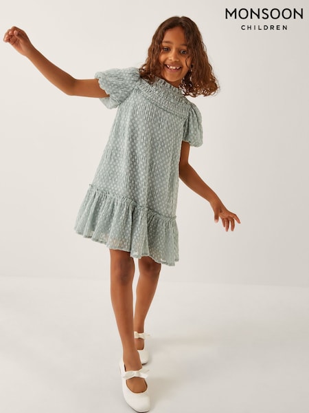 Monsoon Textured Polka Dot Party Dress (Y03475) | 47 € - 55 €