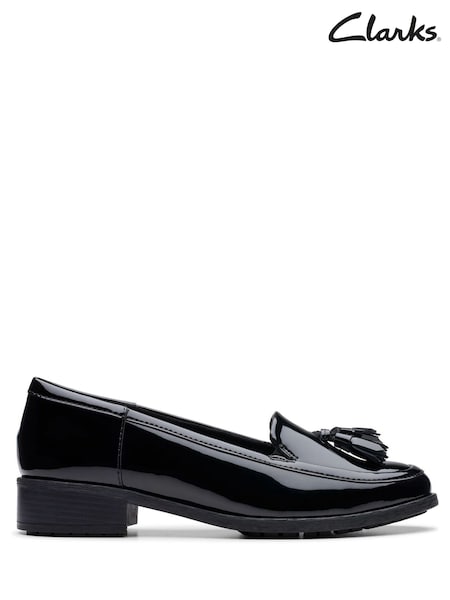 Clarks Black Havisham Edge Shoes (Y03476) | kr942