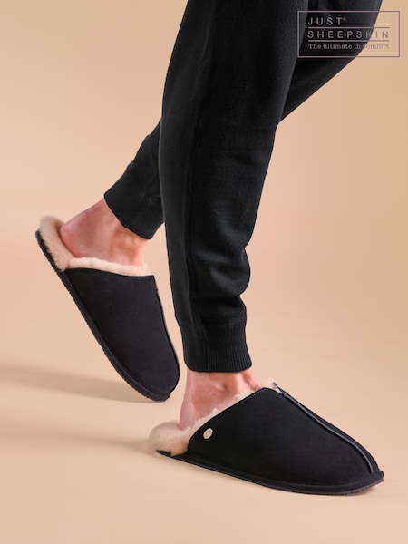 Just Sheepskin Blue Mens Jude Sheepskin Slipper (Y03518) | 109 €