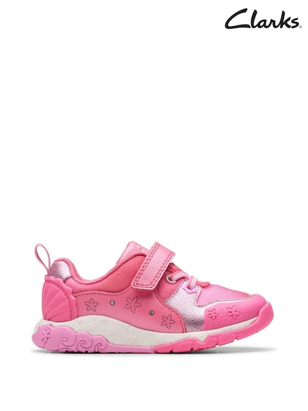 Clarks Pink Tidal Shell Toddler Shoes (Y03696) | €58