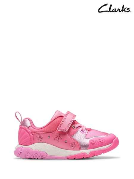Clarks Pink Tidal Shell Toddler Shoes (Y03717) | €58