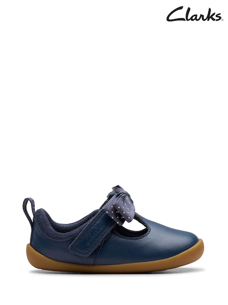 Clarks Blue Pre Walker Trim Toddler Shoes (Y03729) | €37