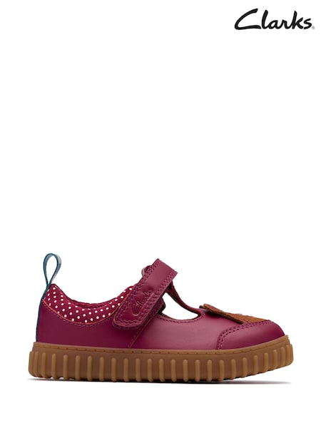 Clarks Red Cove Glow Toddler Shoes (Y03732) | €53 - €56