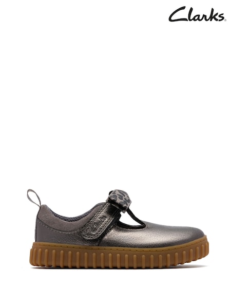 Clarks Brown Cove Bow Toddler Shoes (Y03742) | €53 - €56