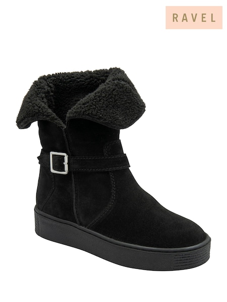 Ravel Black Suede Ankle Boots (Y03792) | R$ 840