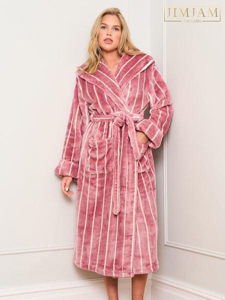 Jim Jam the Label Purple Stripe Dressing Gown (Y03832) | €54