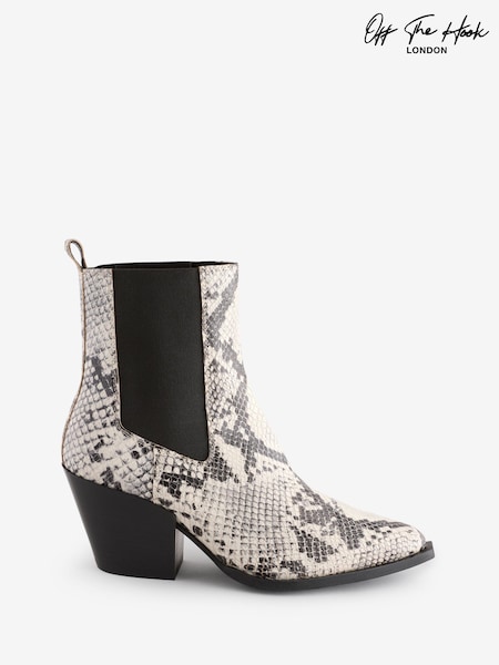 Off The Hook Animal Marlow Western Ankle Leather Boots (Y03879) | €63