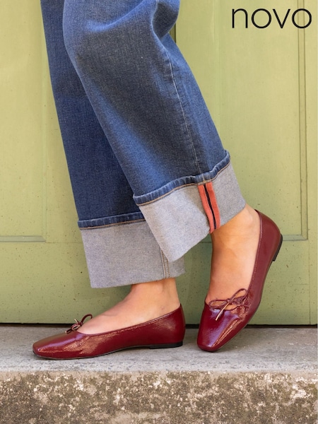 Vermelho - Novo Camilla Asymetric Bow Ballerinas (Y03882) | R$ 355