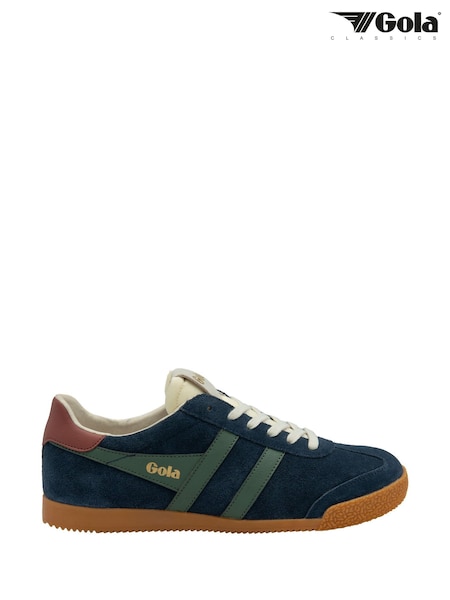 Gola Blue Mens Elan Suede Lace-Up Trainers (Y03901) | €114