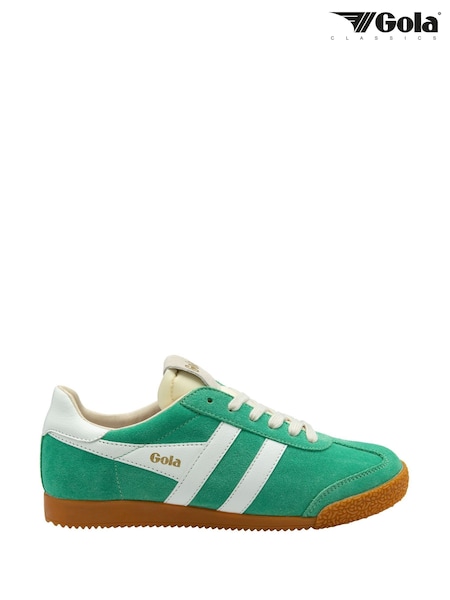 Gola Green Ladies Elan Suede Lace-Up Trainers (Y03917) | €114