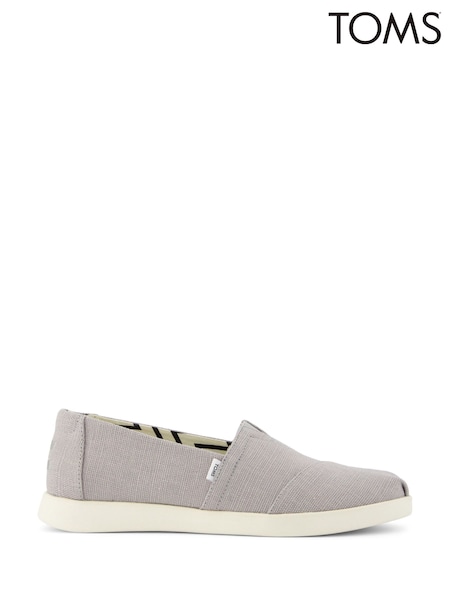 TOMS Grey Alpargata Plus Shoes (Y03994) | SGD 97