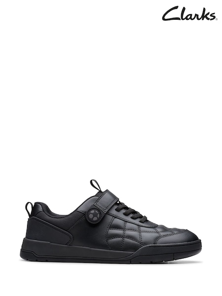 Clarks Black Laser Cross Youth Shoes (Y04027) | €66
