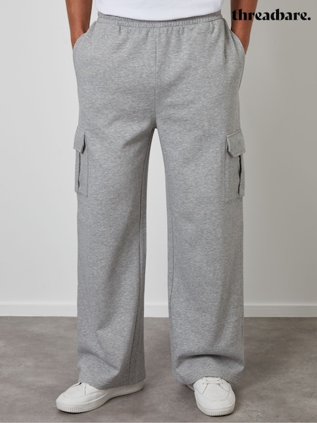 Threadbare Grey Wide Leg Cargo Joggers (Y04232) | AED173