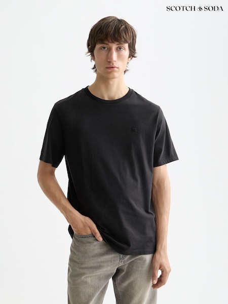 Scotch & Soda Black Logo T-Shirt (Y04248) | €33