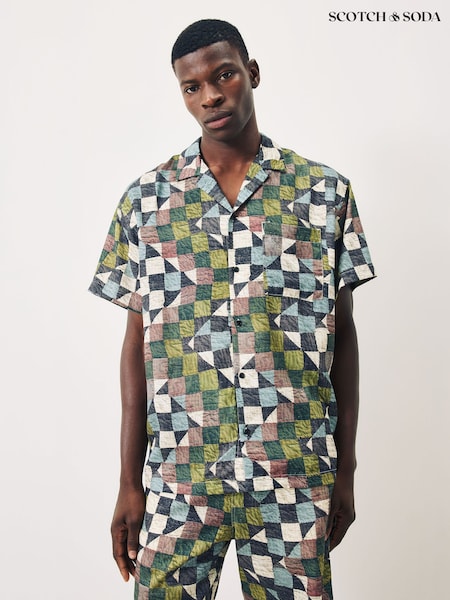 Scotch & Soda Printed Short Sleeve Shirt (Y04253) | 172 €