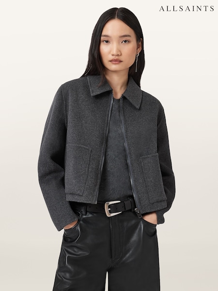 AllSaints Grey Seannah Jacket (Y04317) | €370