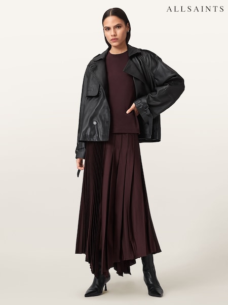 AllSaints Red Jax Skirt (Y04334) | 787 QAR